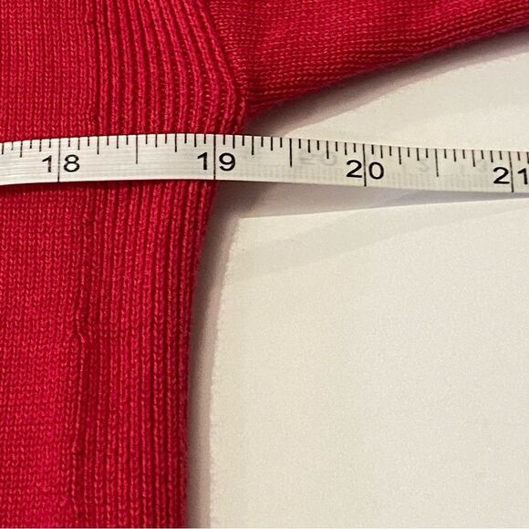 Talbots Cranberry Color Button Down Cotton Blend Knit Cardigan Women's Size XS - Picture 13 of 14